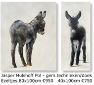 Ezelschilderijen Jasper Hulshoff Pol galerie de Hollandsche Maagd